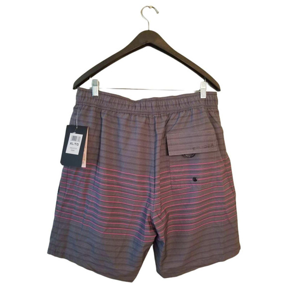 Spyder Swim‎ Adult Men's Shorts Size XL 36, 8.5 in Gray Pink Lined Trunks NWT - Picture 2 of 8